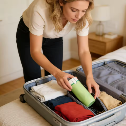 4-in-1 Reiseflasche — Endlich entspannt reisen